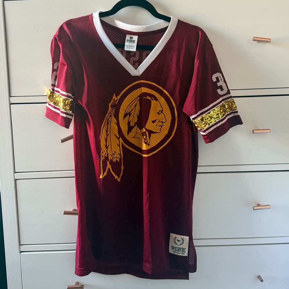 PINK Victoria's Secret Vintage Washington NFL Football Jersey